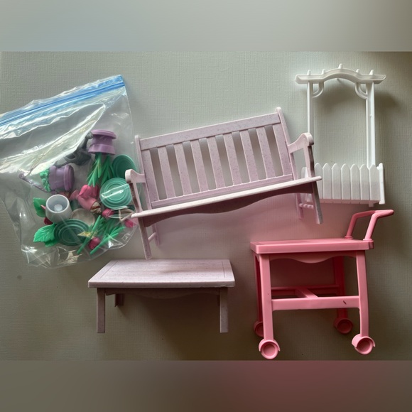 Barbie Flower Garden Mattel 1996 - Vintage Avec Accessoires, Originale